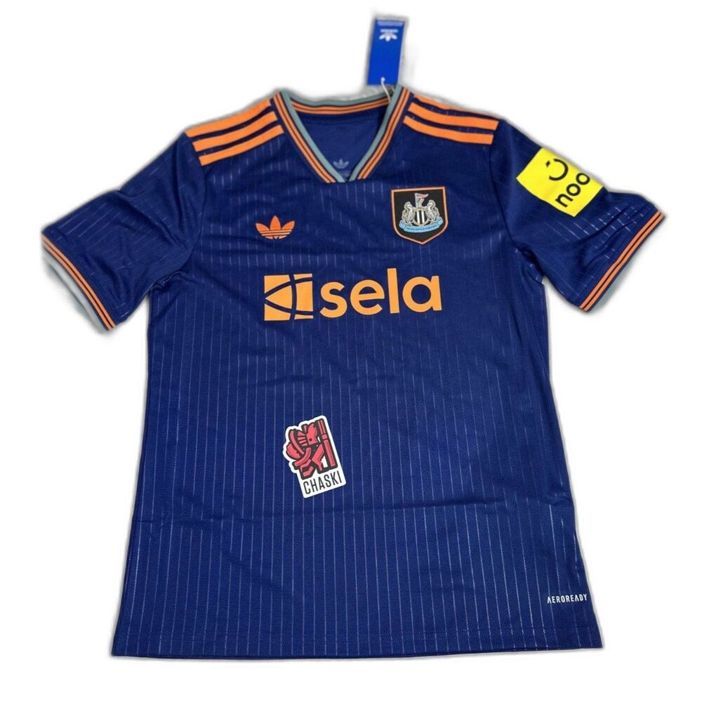 Adidas Newcastle United Jersey Blue 25/26 Third Home Soccer Kids Large JJ2228